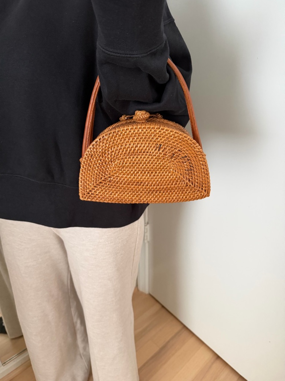 Anthropologie Brown Woven Mini Bag - Picture 15 of 16